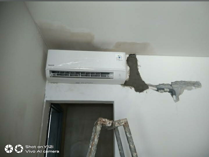 Indoor AC baru terpasang